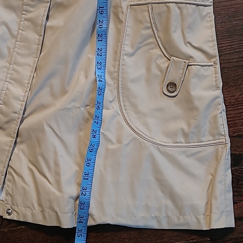 Lands End Wmns 2X Trench Rain Coat Khaki Tan Fall Spring Transitional Outdoors - Picture 14 of 15